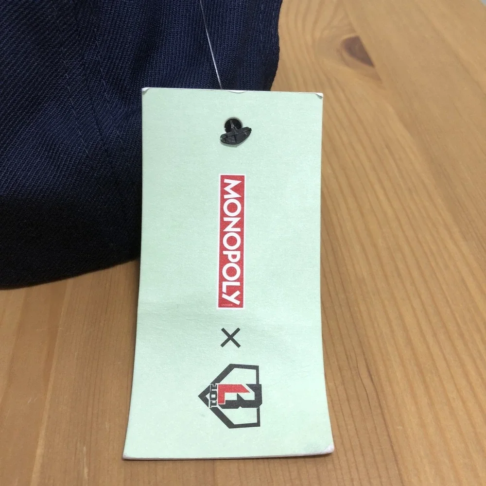 NWT Baseballe Lifestyle 101 Homerun Hustle Hat x Monopoly Snapback Hat OSFM Navy